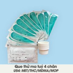 Combo 10 Que Test Ma Túy Tổng Hợp 4 Chân - Phát Hiện Đá, Cần Sa, Thuốc Lắc, Cocain - Kết Quả Nhanh và Chính Xác