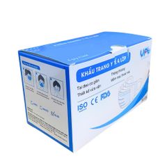 Khẩu Trang 4 Lớp Cao Cấp VRT - Quai Vải Mềm Dịu Dễ Chịu, Không Gây Đau Tai - Hộp 50 Chiếc Chất Lượng Cao