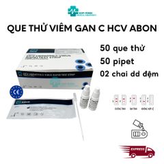Hộp 50 Que Thử Viêm Gan C HCV Abon – Phát Hiện Nhanh Virus Hôm Nay, Kết Quả Chính Xác Chỉ Trong 15 Phút