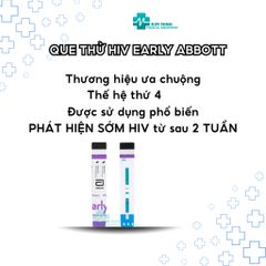 Combo 3 Que Thử HIV Tại Nhà - Fastep, Early, CheckNOW - Bộ Kit Xét Nghiệm An Toàn và Tiện Lợi