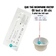 Hộp Que Thử Morphine Fastep - Bộ 50 Que và 50 Cốc Xét Nghiệm Nhanh Chóng Độ Chính Xác Cao
