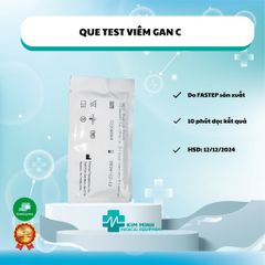 Test Nhanh Viêm Gan C Fastep - Kit Xét Nghiệm HCV Độ Chính Xác 99,9% - Kết Quả Nhanh Chỉ Trong 10 Phút