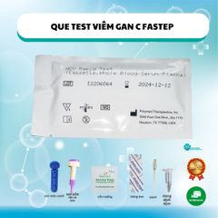 Test Nhanh Viêm Gan C Fastep - Kit Xét Nghiệm HCV Độ Chính Xác 99,9% - Kết Quả Nhanh Chỉ Trong 10 Phút