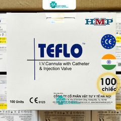 Kim Luồn Tĩnh Mạch 24G Teflo - Dụng Cụ Y Tế Tiệt Trùng, Hạn Chế Vỡ Vein, Lưu Lượng 20ml/phút, Thân Thiện với Môi Trường