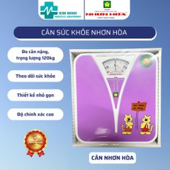 Cân Sức Khỏe Nhơn Hòa 120kg - Cân Gia Đình Đa Màu, Không Cần Pin, Thiết Kế Hiện Đại, Bảo Hành 12 Tháng