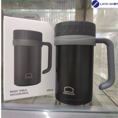 Cốc Giữ Nhiệt Lock&Lock Basic Table Mug 500ml LHC9002 - Chất Liệu Thép Không Gỉ, Màu Đỏ Sang Trọng, Giữ Nóng Lạnh Tối Ưu