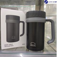 Cốc Giữ Nhiệt Lock&Lock Basic Table Mug 500ml LHC9002 - Chất Liệu Thép Không Gỉ, Màu Đỏ Sang Trọng, Giữ Nóng Lạnh Tối Ưu