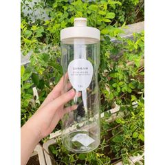 Bình Đựng Nước Lock&Lock Easy Grip HAP814 1.5L Nắp Trắng - Nhựa PET An Toàn, Chịu Nhiệt Độ Tới 60 Độ, Giữ Nước Lạnh Tốt