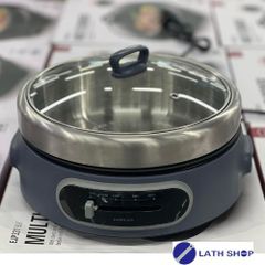 Nồi Lẩu Điện Đa Năng LocknLock 4L - Nấu Lẩu, Nướng, Xào, Hầm Công Suất 1300-1500W, Khay Inox Chống Dính, Bảo Hành 24 Tháng