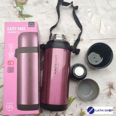 Bình Giữ Nhiệt LocknLock 1000ml - Dễ Dàng Chuyển Đổi Thành Cốc Uống, Thiết Kế Tiện Dụng, Chất Liệu Thép Không Gỉ