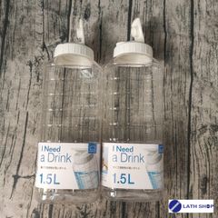 Combo 3 Bình Đựng Nước Lock&Lock HAP812 1,5L (Trắng) - Bình Nhựa PET Cao Cấp, An Toàn, Tiện Dụng Cho Mọi Hoạt Động