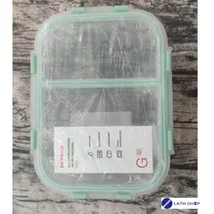 Hộp Thủy Tinh Lock&Lock 2 Ngăn LLG457 860ml - Chất Liệu Borosilicate Chịu Nhiệt, Đựng Thực Phẩm An Toàn, Hàng Chính Hãng