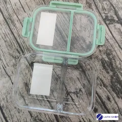 Hộp Thủy Tinh Lock&Lock 2 Ngăn LLG457 860ml - Chất Liệu Borosilicate Chịu Nhiệt, Đựng Thực Phẩm An Toàn, Hàng Chính Hãng