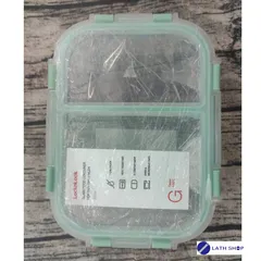 Hộp Thủy Tinh Lock&Lock 2 Ngăn LLG457 860ml - Chất Liệu Borosilicate Chịu Nhiệt, Đựng Thực Phẩm An Toàn, Hàng Chính Hãng