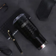 Bình Giữ Nhiệt Lock&Lock Wave Tumbler 500ml- LHC4147 - Màu Đen- Hàng Chính Hãng
