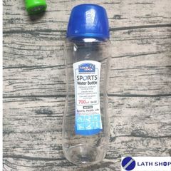 Bình Nước Thể Thao LocknLock HPP712 700ml - Nhựa An Toàn, Thiết Kế Gọn Nhẹ, Kèm Cốc Uống, Phù Hợp Cho Du Lịch Và Tập Luyện