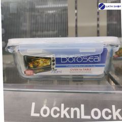 Hộp Thủy Tinh LocknLock Clear Kín Hơi 730ml LLG430 - Đựng Thực Phẩm, An Toàn Trong Lò Vi Sóng và Lò Nướng, Chất Liệu Borosilicate Chịu Nhiệt