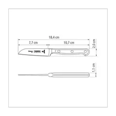 Dao Gọt Hoa Quả Tramontina Century 8cm - Lưỡi Thép Không Gỉ Rèn Nguyên Khối, Tay Cầm Chắc Chắn, Sản Xuất Tại Brazil