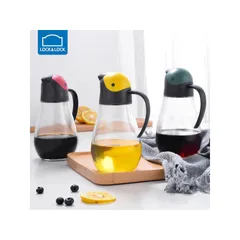 Bình Đựng Dầu Ăn, Nước Mắm, Giấm LocknLock 550ml - Bình Thủy Tinh Có Nắp Mở Tự Động Chất Liệu An Toàn, Kiểu Dáng Gọn Nhẹ