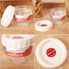 Hộp Bảo Quản Thực Phẩm Nhựa PET LocknLock INL201W 150Ml - Nắp Vặn Chắc Chắn, An Toàn Cho Thực Phẩm Tươi Sống và Gia Vị