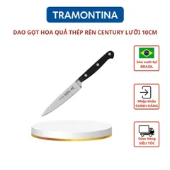 Dao Gọt Hoa Quả Tramontina Century 10cm - Thép Khô Không Gỉ Cao Cấp Sản Xuất Tại Brazil, Tay Cầm Chắc Chắn, Dụng Cụ Bếp Chất Lượng