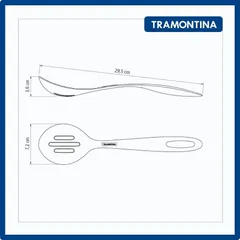 Thìa Lỗ Vớt Đồ Ăn Tramontina 30cm Nhựa PA Chịu Nhiệt An Toàn - Dụng Cụ Nhà Bếp Cao Cấp Nhập Khẩu Từ Brazil