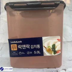 Hộp Nhựa Muối Kim Chi Lock&Lock Dáng Cao Chất Liệu PP, Có Gioăng Silicon Kín Hơi, Có Tay Xách -5L