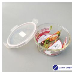 Hộp Thủy Tinh Chịu Nhiệt 2 Ngăn LocknLock LLG861D 900ml - Đựng Thực Phẩm An Toàn Trong Lò Vi Sóng, Quà Tặng Ý Nghĩa