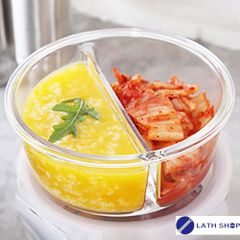 Hộp Thủy Tinh Chịu Nhiệt 2 Ngăn LocknLock LLG861D 900ml - Đựng Thực Phẩm An Toàn Trong Lò Vi Sóng, Quà Tặng Ý Nghĩa