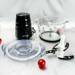 Máy Xay Thịt LocknLock EJM156 - Cối Thủy Tinh 1L, 400W, Thiết Kế Lưỡi Dao S, An Toàn, Dễ Vệ Sinh - Hàng Chính Hãng