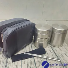 Bộ Hộp Cơm Giữ Nhiệt Lock&Lock 1.150ml (450ml*1, 420ml*1, 280ml*1 Kèm Đũa Và Túi Xách) Giữ Nhiệt 6h