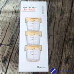 Bộ Hộp Thủy Tinh Đựng Đồ Ăn Dặm LocknLock Chịu Nhiệt 400°C - Hộp Chia Dung Tích 280ml An Toàn Cho Trẻ Nhỏ