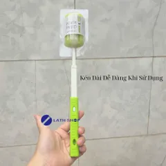 Cọ Rửa Bình LocknLock Có Tay Cầm Kéo Dài ETM113 - Dụng Cụ Vệ Sinh Chai Nhựa và Thủy Tinh An Toàn, Đầu Bọt Biển Mềm Mại