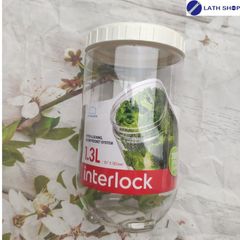 Hộp Bảo Quản Interlock LocknLock 1.3L - Hộp Đựng Đồ Khô, Gia Vị An Toàn, Tiện Dụng Cho Bếp