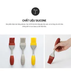 Cây Cọ Quét Bằng Silicone Lock&Lock LOL126 - Dụng Cụ Quét Bơ, Trứng, Dầu An Toàn Cho Người Làm Bánh