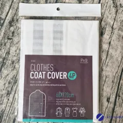 Bộ 4 Túi Bọc Quần Áo Chống Bụi & Ẩm Mốc Hàn Quốc - Kích Thước 60x120cm, Tiện Lợi Chống Bám Bụi, Bảo Vệ Trang Phục