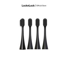 Đầu Bàn Chải Điện LocknLock ENR636 - Bộ 4 Cái Màu Đen Thay Thế Chất Liệu ABS Nylon Chăm Sóc Răng Miệng Chính Hãng