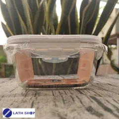 Bộ 3 Thố Hộp Thủy Tinh Hình Vuông Kín Hơi Lock&Lock LLG214 Dung Tích 500ml 1 Hộp