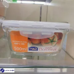 Bộ 3 Thố Hộp Thủy Tinh Hình Vuông Kín Hơi Lock&Lock LLG214 Dung Tích 500ml 1 Hộp