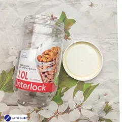 Hộp Đựng Thực Phẩm Interlock LocknLock 1L INL302 - Giải Pháp Bảo Quản Đồ Khô Hoàn Hảo, Chất Liệu PET An Toàn