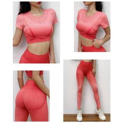 Bộ Đồ Tập Yoga Nữ Co Giãn Bó Sát - Thể Dục Thể Hình Đẳng Cấp, Tặng Kèm Mút Nâng Ngực - Thoải Mái, Thời Trang
