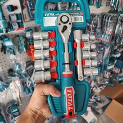 Bộ Tuýp 12 Chi Tiết 1/2 Inch Total THT141121 - Phụ Kiện Sửa Chữa Ô Tô Cỡ 10-24mm Chính Hãng, Bền Bỉ