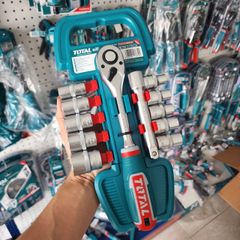 Bộ Tuýp 12 Chi Tiết 1/2 Inch Total THT141121 - Phụ Kiện Sửa Chữa Ô Tô Cỡ 10-24mm Chính Hãng, Bền Bỉ