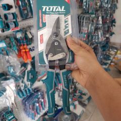 Kéo Cắt Tôn Mũi Cong Trái 10 Inch Total THT521106 - Dụng Cụ Cầm Tay Thép Hợp Kim Siêu Cứng, Thiết Kế Ergonomic Thoải Mái