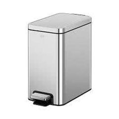 Thùng rác Eko EK9380MY 6L - Thùng đựng rác bằng thép không gỉ, công nghệ đệm thủy lực, thiết kế chống trượt và thân thiện với môi trường