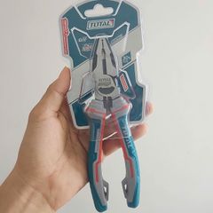 Kìm Điện Cao Cấp Total THT210706S - 7 Inch (180mm), Chất Liệu Cr-V, Tay Cầm Chống Trượt, Hiệu Suất Cao, Công Cụ Cầm Tay Chất Lượng