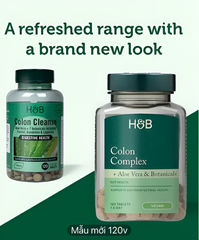 Viên uống thải độc H&B Colon Complex Aloe Vera 120 viên - Hỗ trợ tiêu hóa và giảm cân hiệu quả, tăng cường sức khỏe đường ruột