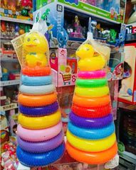 Đồ Chơi Xếp Hình Tháp Vòng Nhựa Cao 30cm - Đồ Chơi Giáo Dục Phát Triển Kỹ Năng Trẻ Em Từ 1 Tuổi