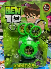 Đồ chơi đồng hồ siêu nhân có đèn soi chiếu hình 0801-1 0801-2 giao ngẫu nhiên Omnitrix Green Viewer cho trẻ từ 3 tuổi trở lên