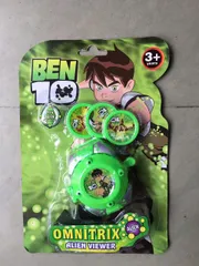 Đồ chơi đồng hồ siêu nhân có đèn soi chiếu hình 0801-1 0801-2 giao ngẫu nhiên Omnitrix Green Viewer cho trẻ từ 3 tuổi trở lên